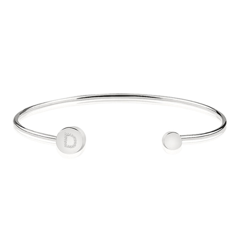 Initialen-Armband mit Strass Schmid & von Bosio D 