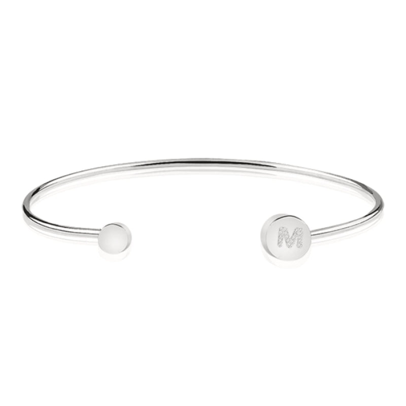 Initialen-Armband mit Strass Schmid & von Bosio M 